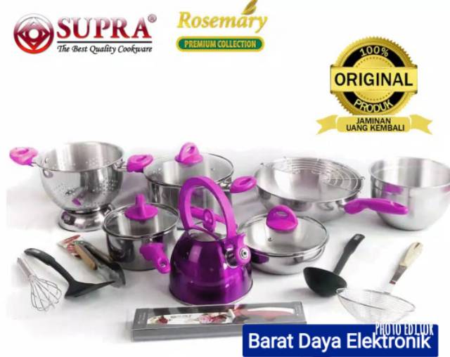 PANCI SUPRA SET 18 PCS STAINLESS STEEL