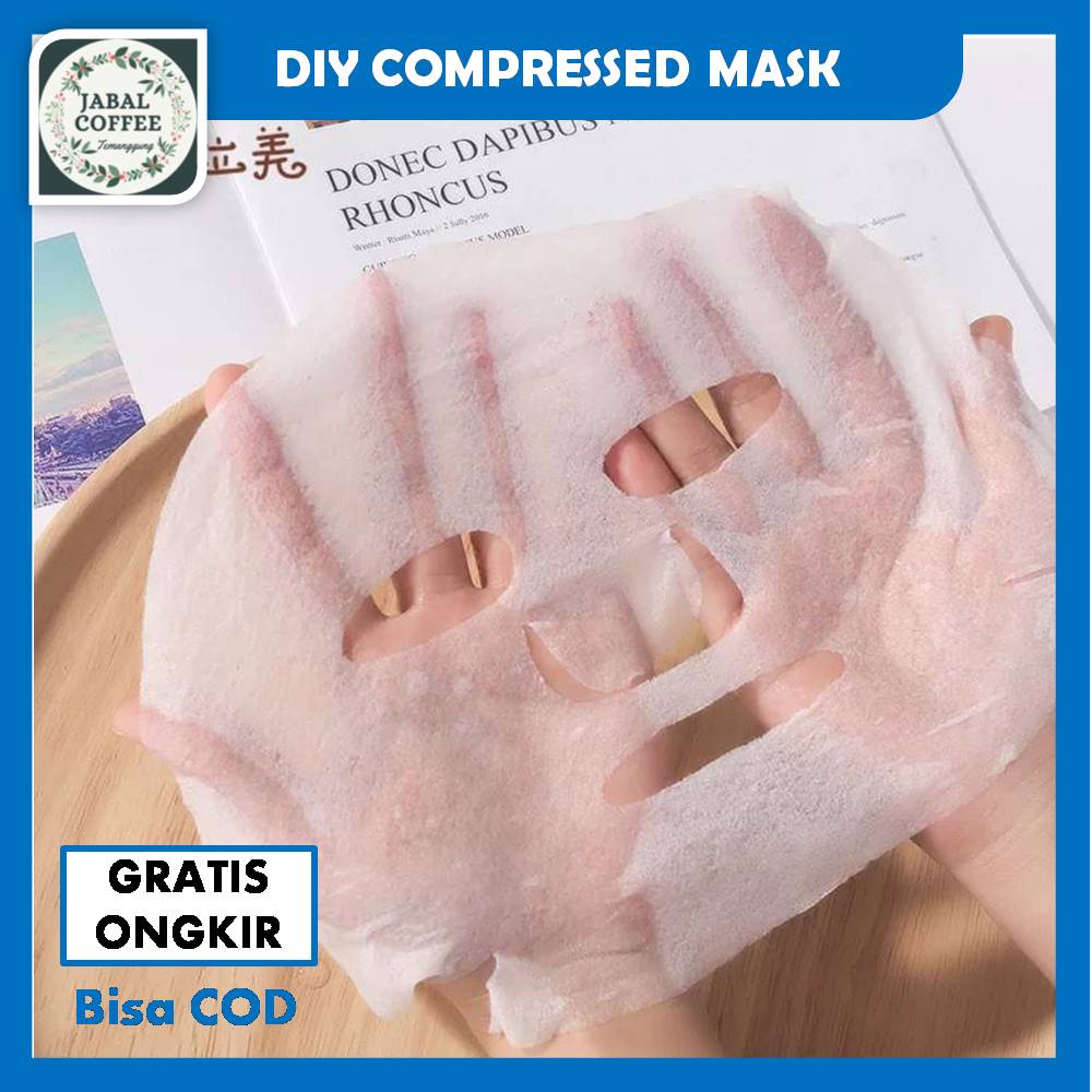 Compressed Facial Paper Sheet Mask Tablet / DIY Compressed Mask / Masker Wajah J124