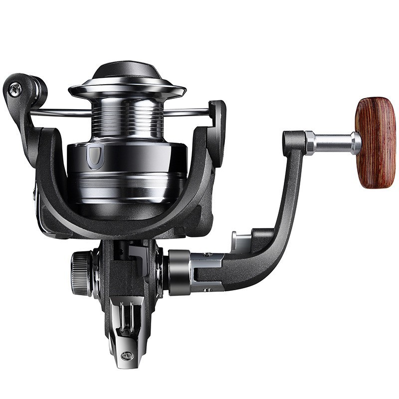 reel pancing qida zh5000 series fishing reel 4.7:1 gear ratio black Grab Medan