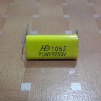 Capacitor 1,0/250 V MKP Audiophiller MERAH Kapasitor Cap MKP Pengaman Speaker Tweeter Audio Safety