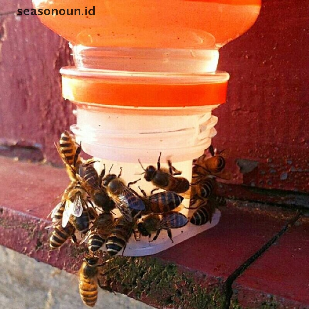 【seasonoun】 1Pc Bee Drinking Fountain Cup Water Bottle Cap Insect Bottle Cap Feeder .