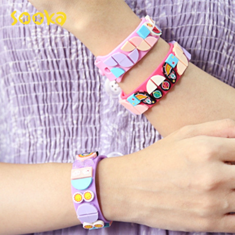 SOOKA  Mainan Gelang Anak DIY Balok Dots Bracelet Brick Wristband Creative puzzle Viral Tiktok SK-GHC1060