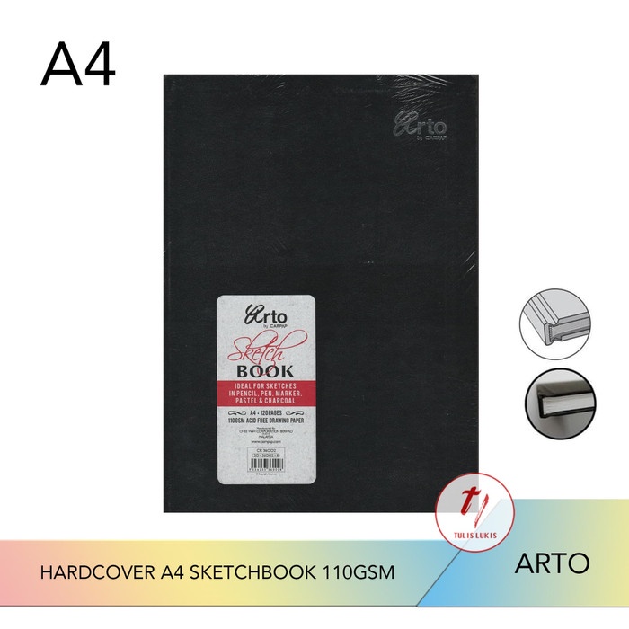 

Sketsagambar- Arto A4 Hardcover Sketchbook - 110 Gsm - 120 Pages -Buku-Gambar-Sketsa.