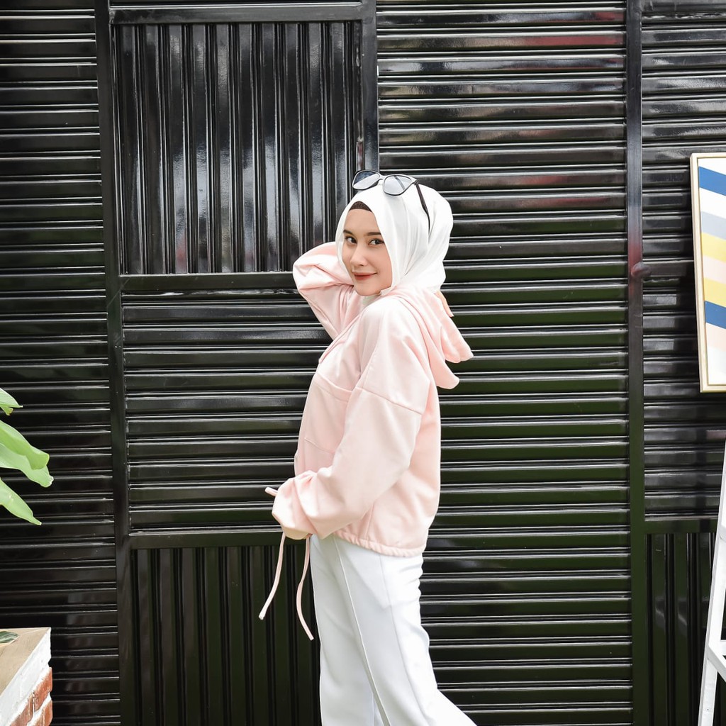 Miya button hoodie jacket  | jaket murah | outer wanita murah