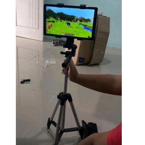 ♩ Tripod 1 meter plus holder hp dan holder tablet 10 inch ™