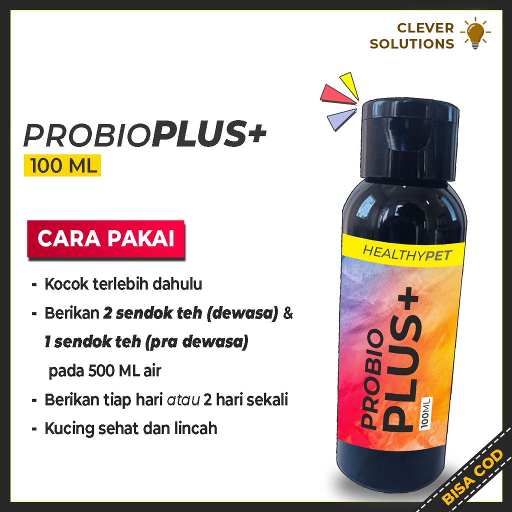 Vitamin Probiotik Kelinci PROBIOPLUS untuk Kelinci Anggora Hias Fuzzy Lop Holland Lop Rex 100 ML