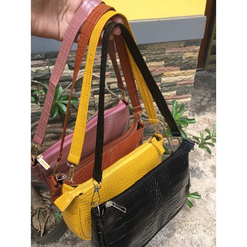 Tas vintage croco