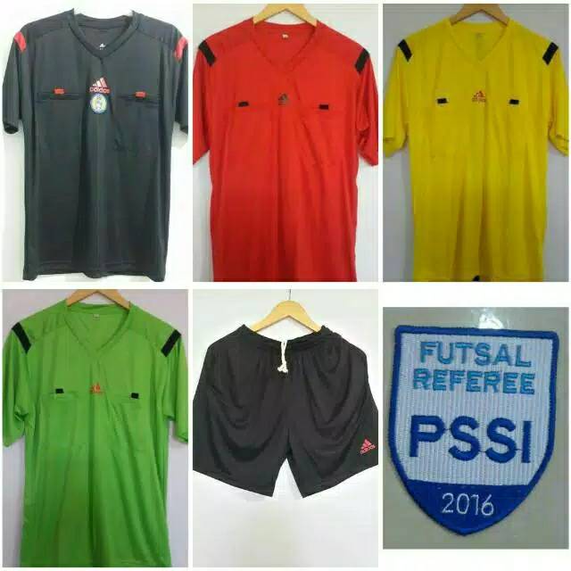 Seragam wasit satu Stel dengan celana / baju wasit dan celana wasit