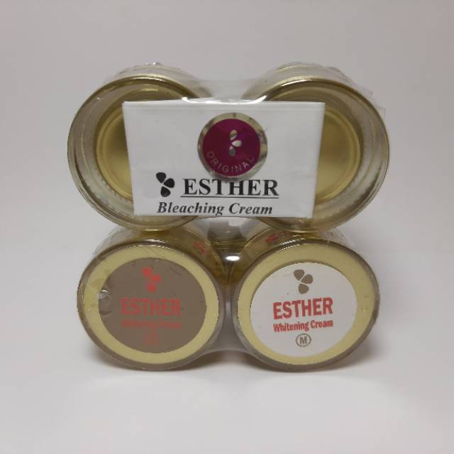 CREAM ESTHER GOLD WHITENING SM ORIGINAL POT KACA