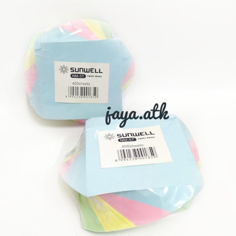 MEMO CATATAN KERTAS CATATAN NOTES MEMO WARNA PASTEL 400 LEMBAR 10 X 10 CM