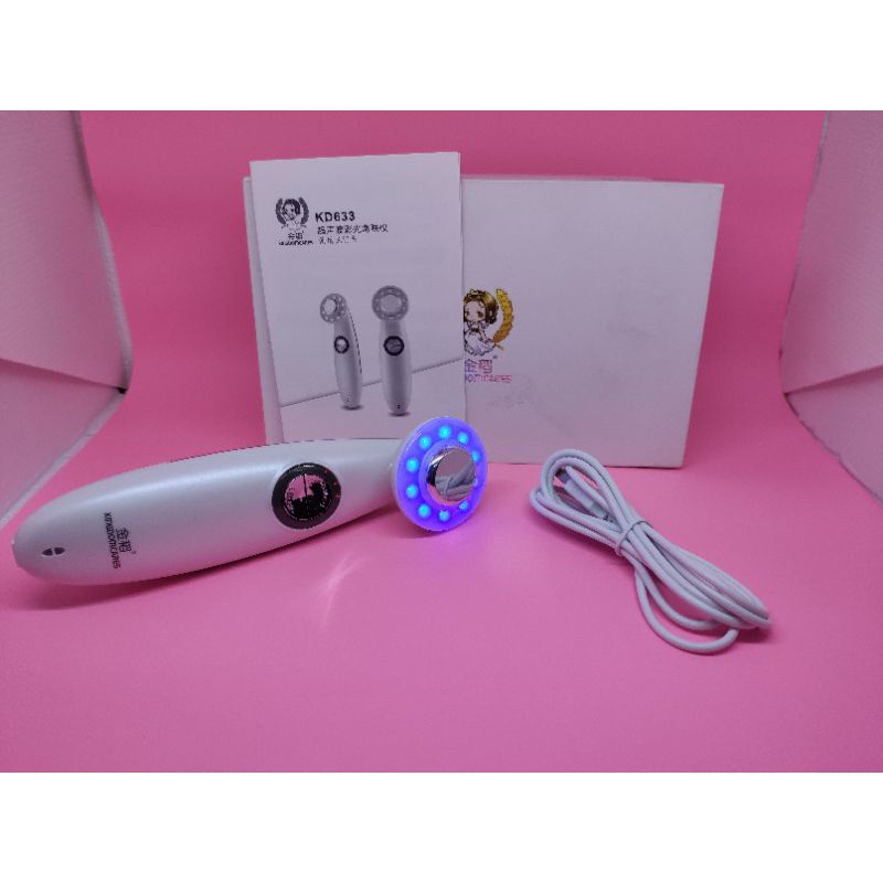 Alat setrika wajah Kingdom Ultrasonic RGB message Setrika wajah meniruskan wajah RF pdt facial