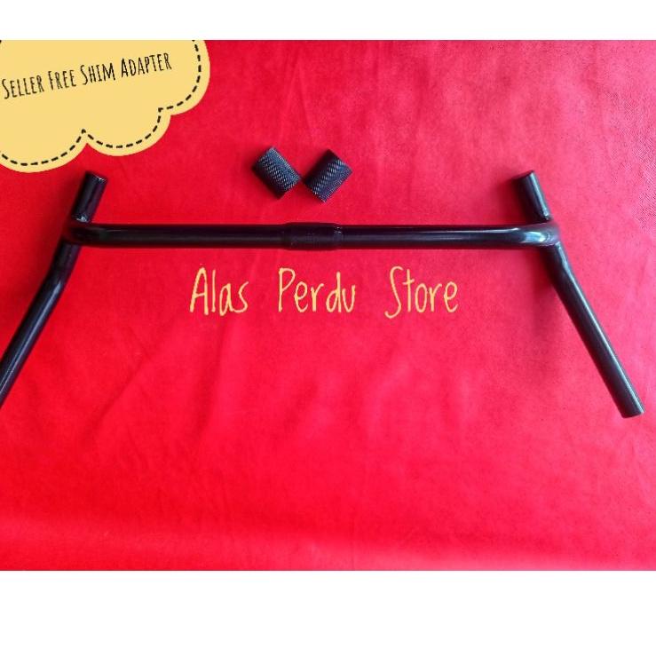 Langsung Beliii.. [TERLARIS] Handlebar Gravel Commuter Bike custom Corner Bar Free Shim Adapter / St