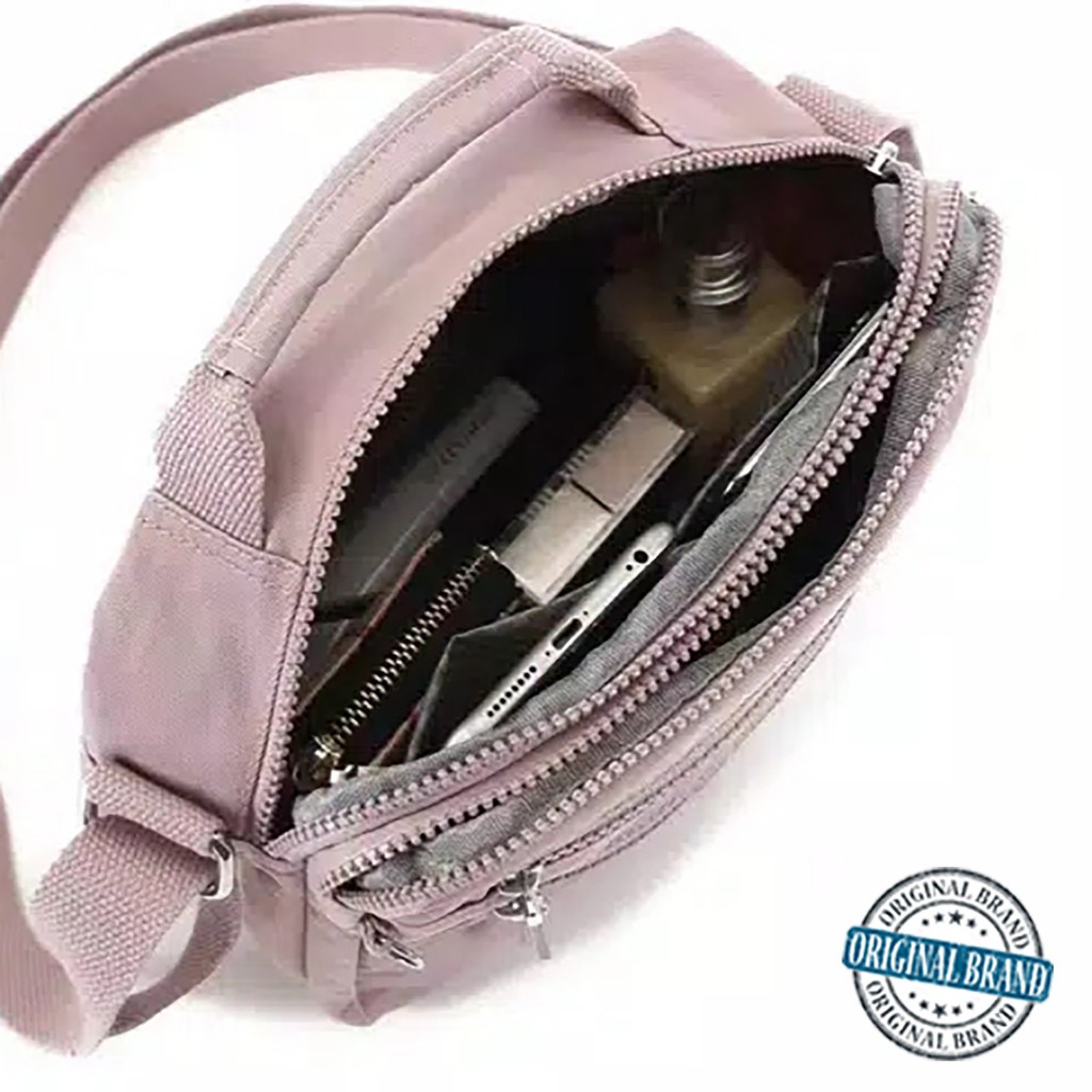 Open Reseller ✔ Gudika 5157 Tas Selempang Wanita Kece Korea Bahan Nilon Kedap Air Import Original