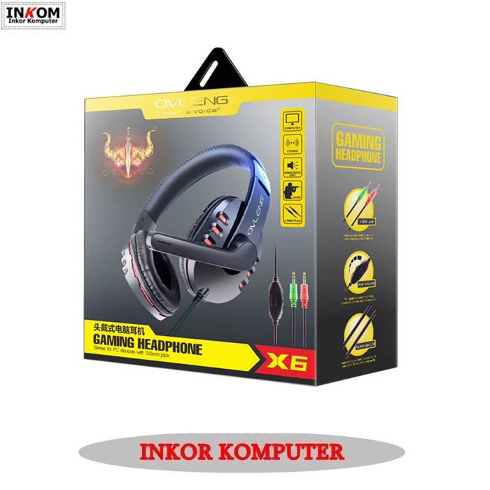 Headphone / Headset Gaming Ovleng X6