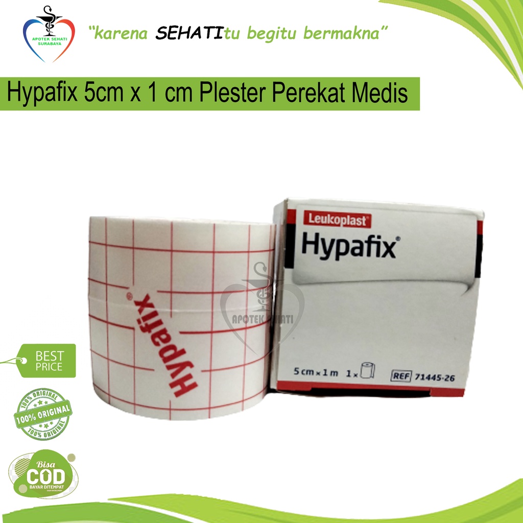 PLESTER ROLL HYPAFIX 5CM X 1M PEMBALUT LUKA PERLENGKAPAN P3K