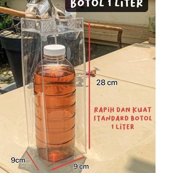 

Star 1.1 025 Tas Mika Bening Isi 1 Liter Botol PVC Hampers Goodiebag Souvenir Tebal