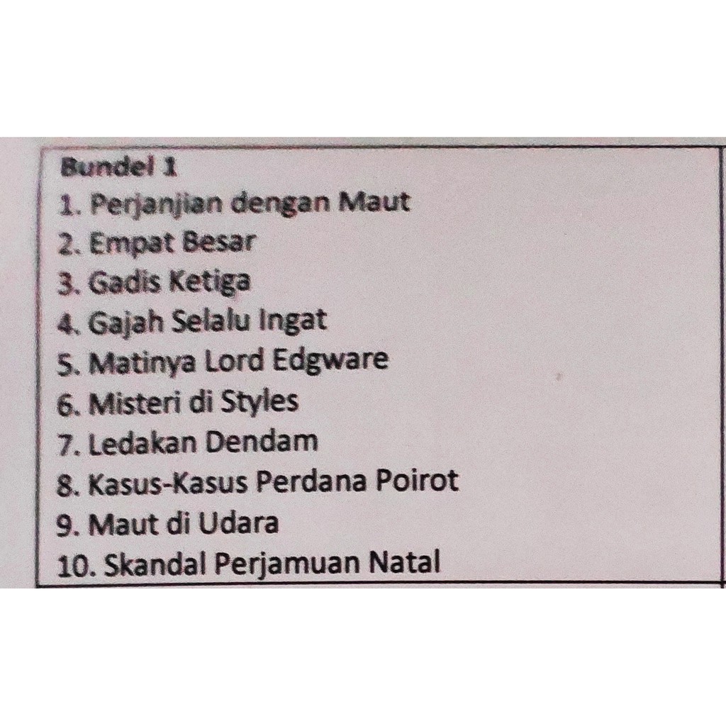 AGATHA CHRISTIE - bundel bundle 1 - ECERAN