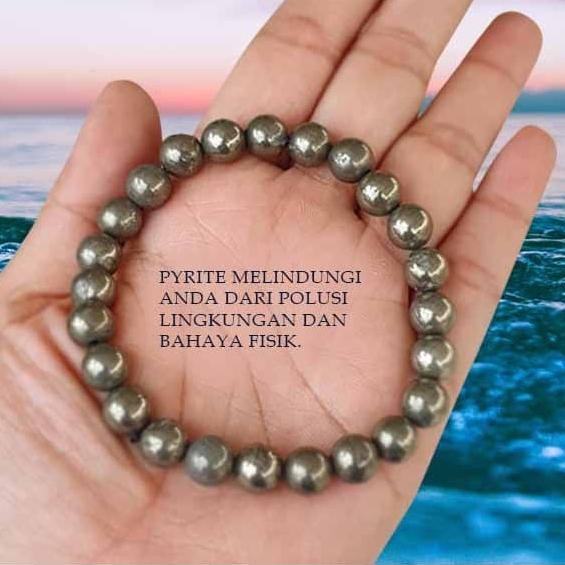 

Gelang Metallic Pyrite Stone Premium (GBP56)