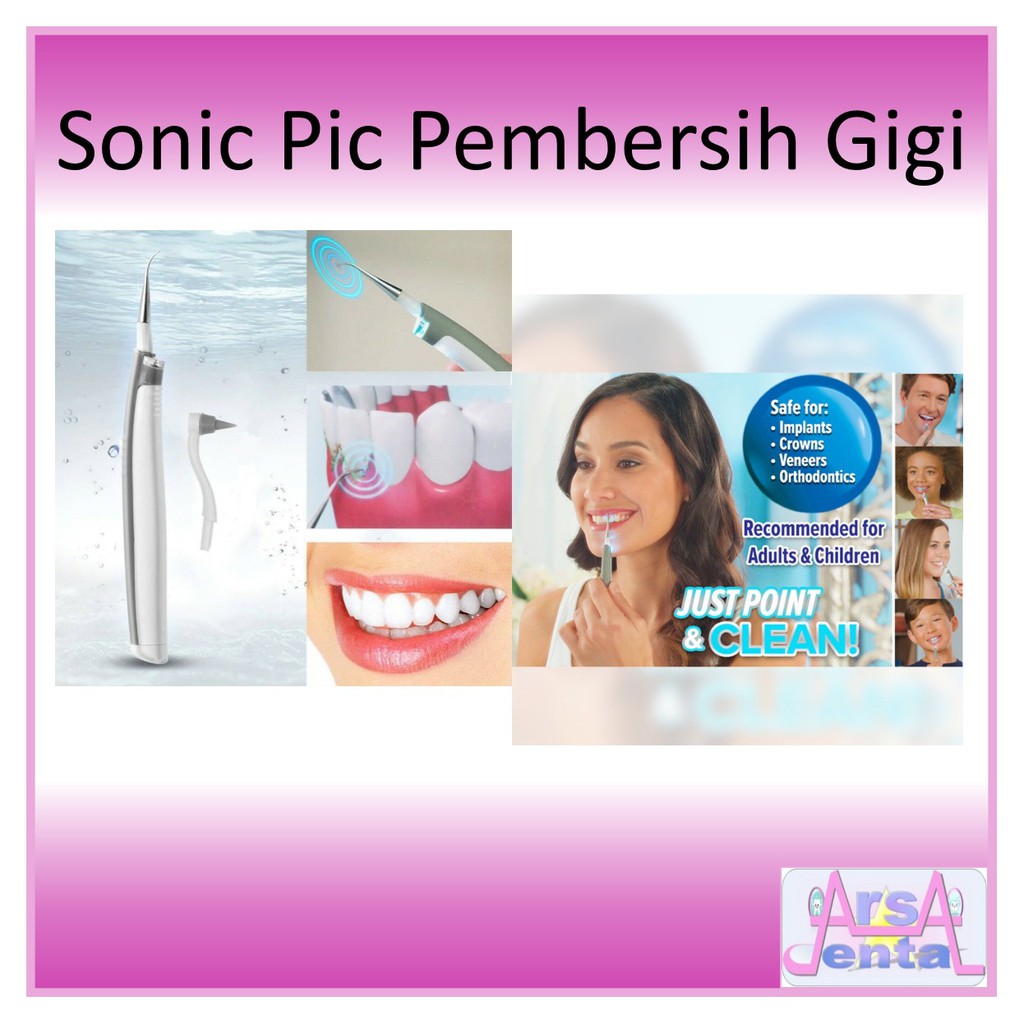 ALAT PEMUTIH GIGI DAN PENGHILANG KARANG GIGI SONIC PIC