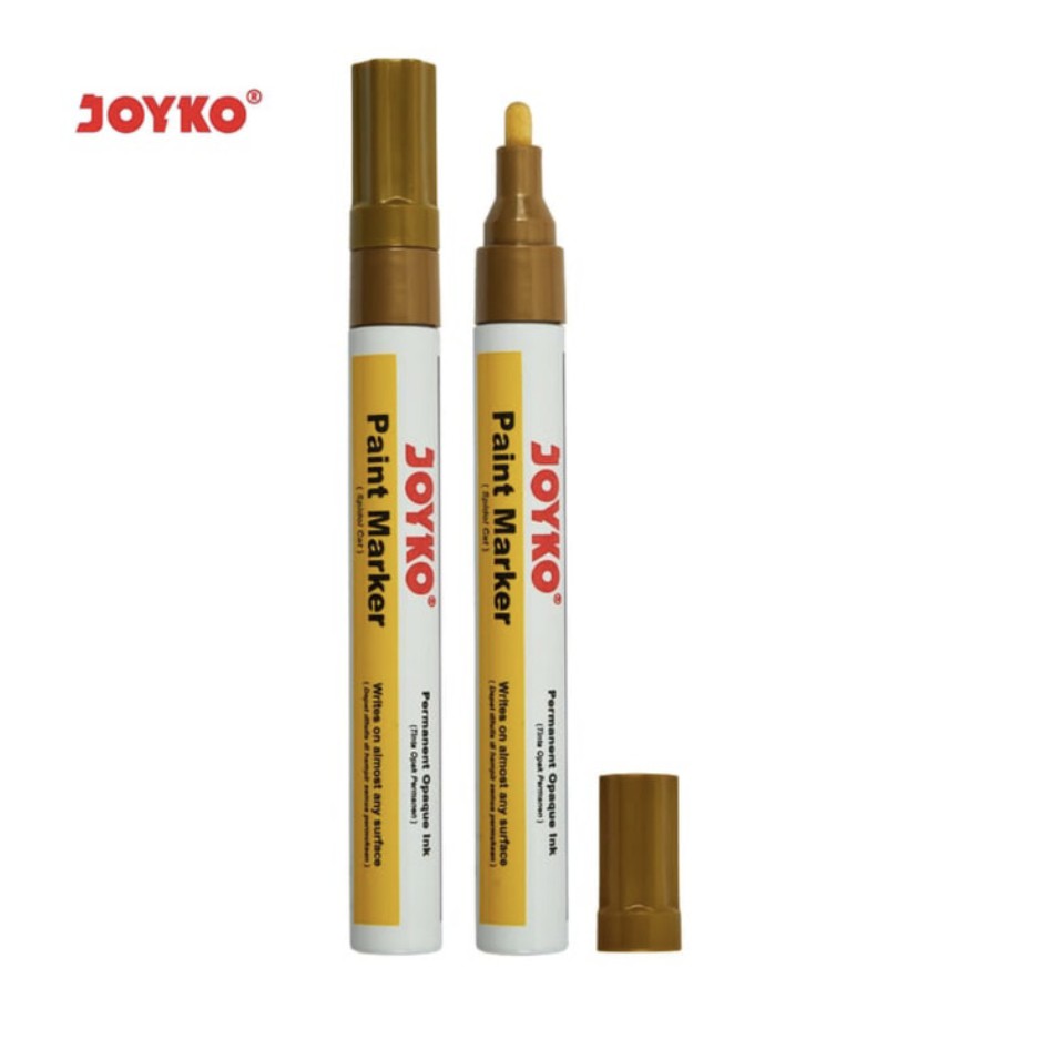 

Paint Marker Spidol Cat Permanen Joyko PTM-43 Gold Round Tip