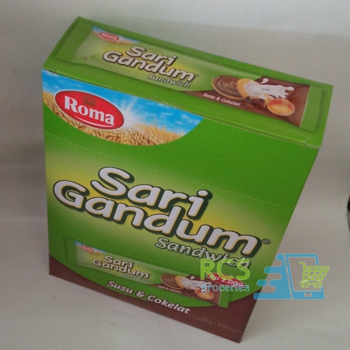 

Roma Sari Gandum Sandwich Rasa Susu & Coklat