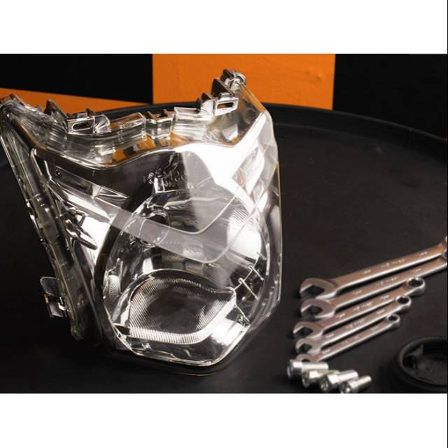 REFLETOR LAMPU DEPAN BEAT KARBU LATOR 2010