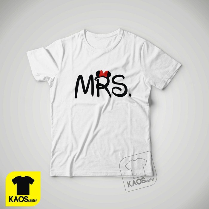 Kaos Tshirt Baju Combed 30S Distro MRS Minnie Mouse Mickey Disney Land