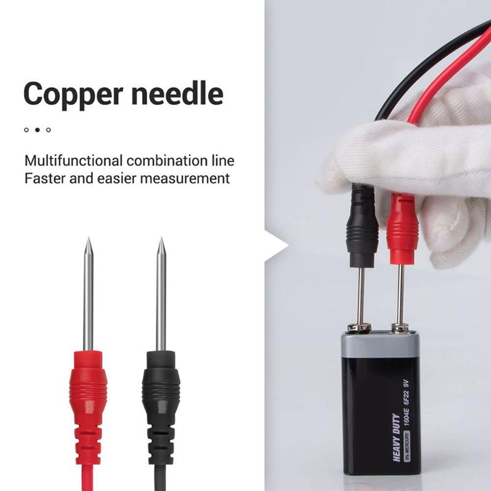 Agustinina Multimeter Probe Test Leads High Quality 93cm Tester Lead Multimeter Probe Ujung Jarum Voltmeter Tester Lead Probe Kawat