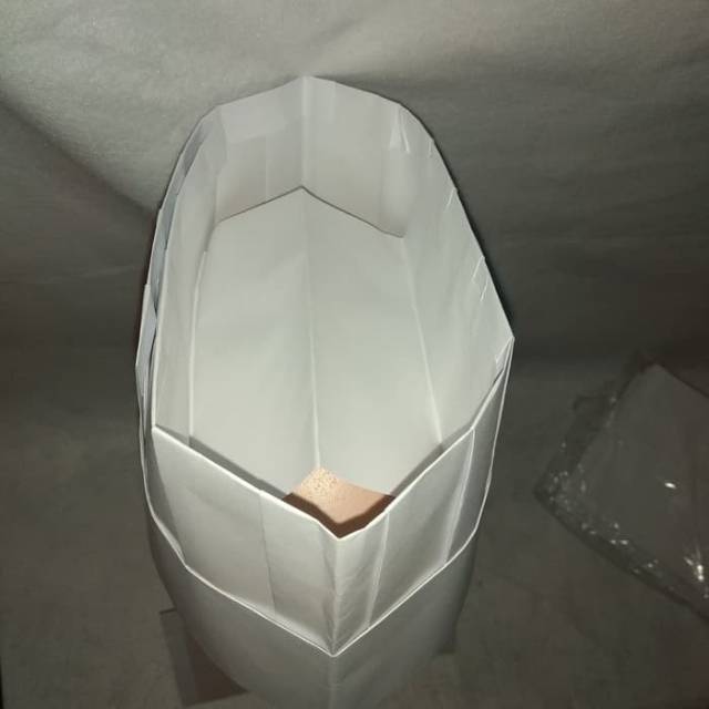 10 pcs chef hat topi koki kertas 15 cm