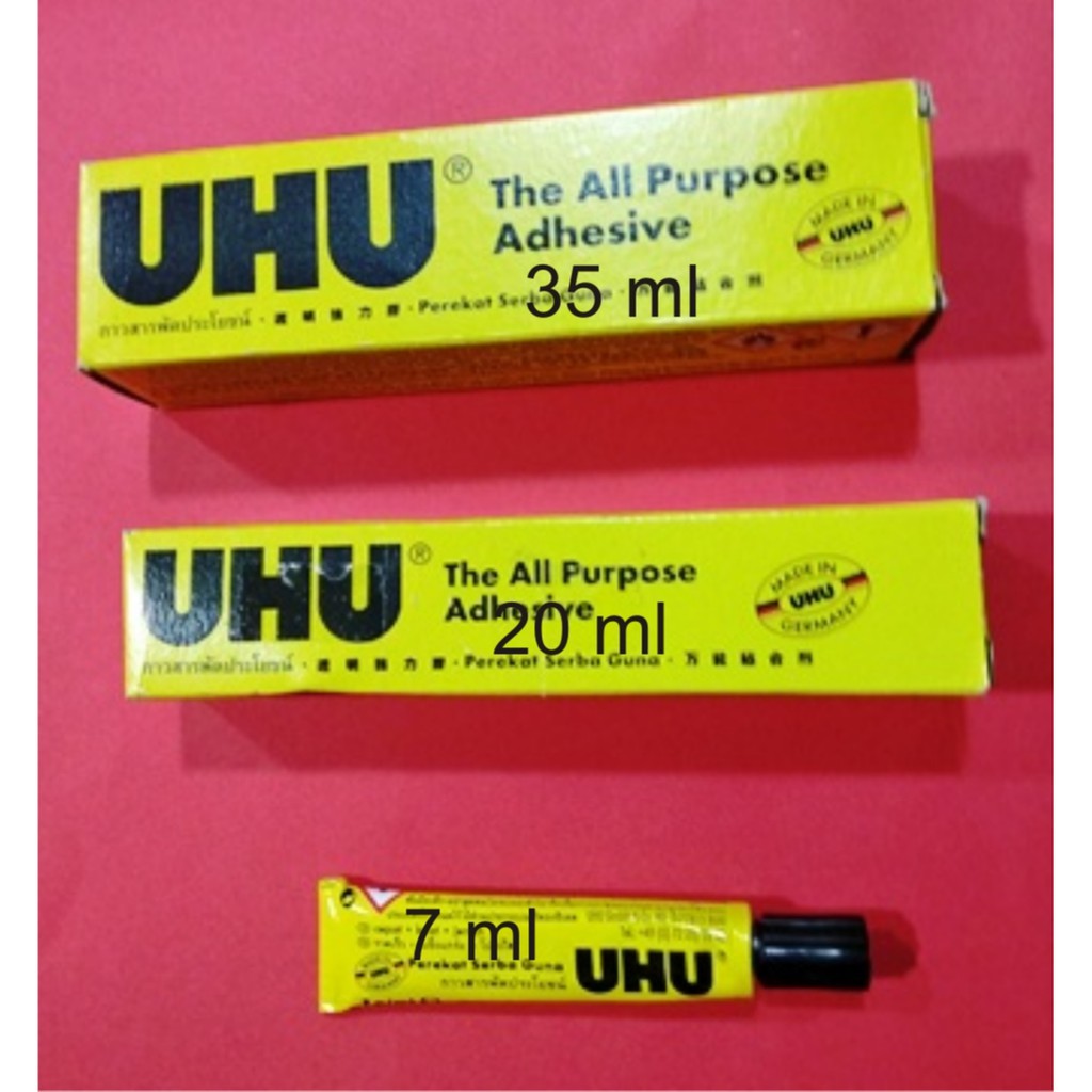 

Lem UHU Cair All Purpose Adhesive lem serbaguna 7 ML, 20 ML DAN 35 ML