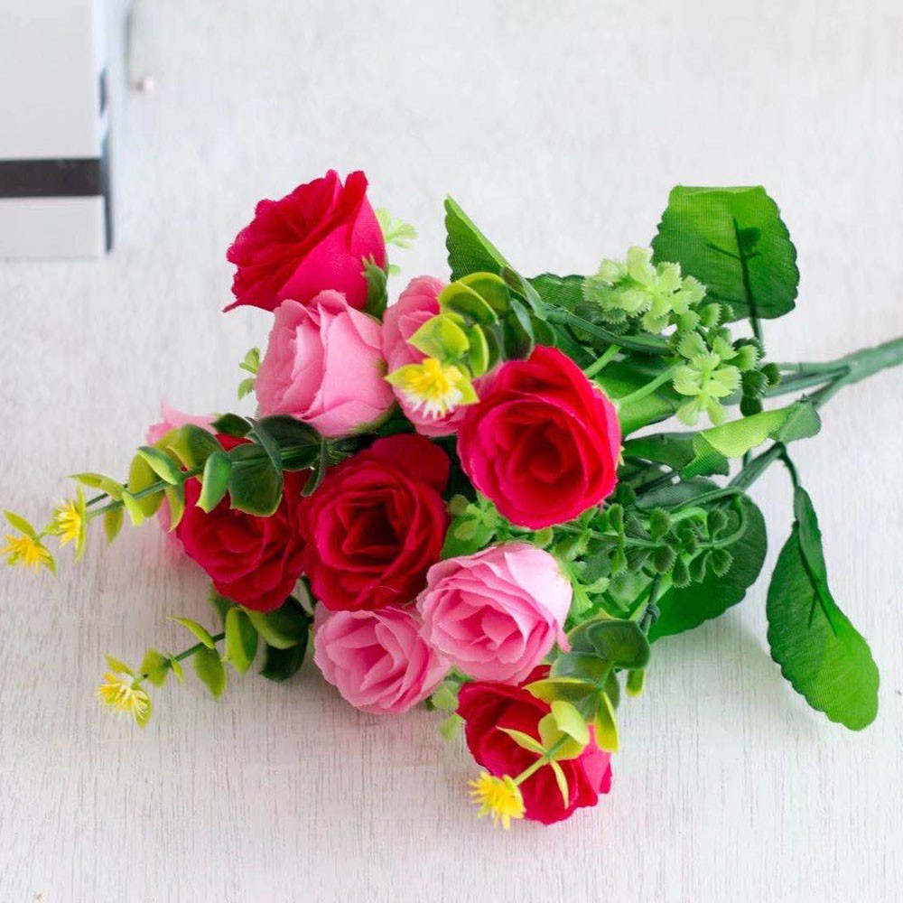 MYSTYLE BUNGA PLASTIK ROSE 510 BUNGA MAWAR HIAS PLASTIC ARTIFICIAL BUNGA ARTIFISIAL MURAH