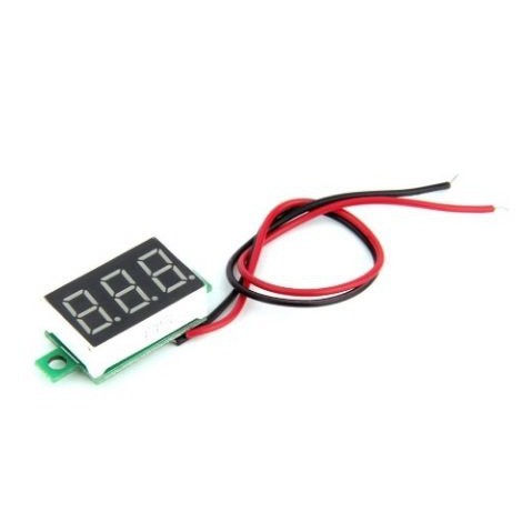 [DSP-9279] DC VOLTMETER TANPA FRAME 0.36&quot; 2 KABEL 4.5 - 30V DC VOLT METER HIJAU