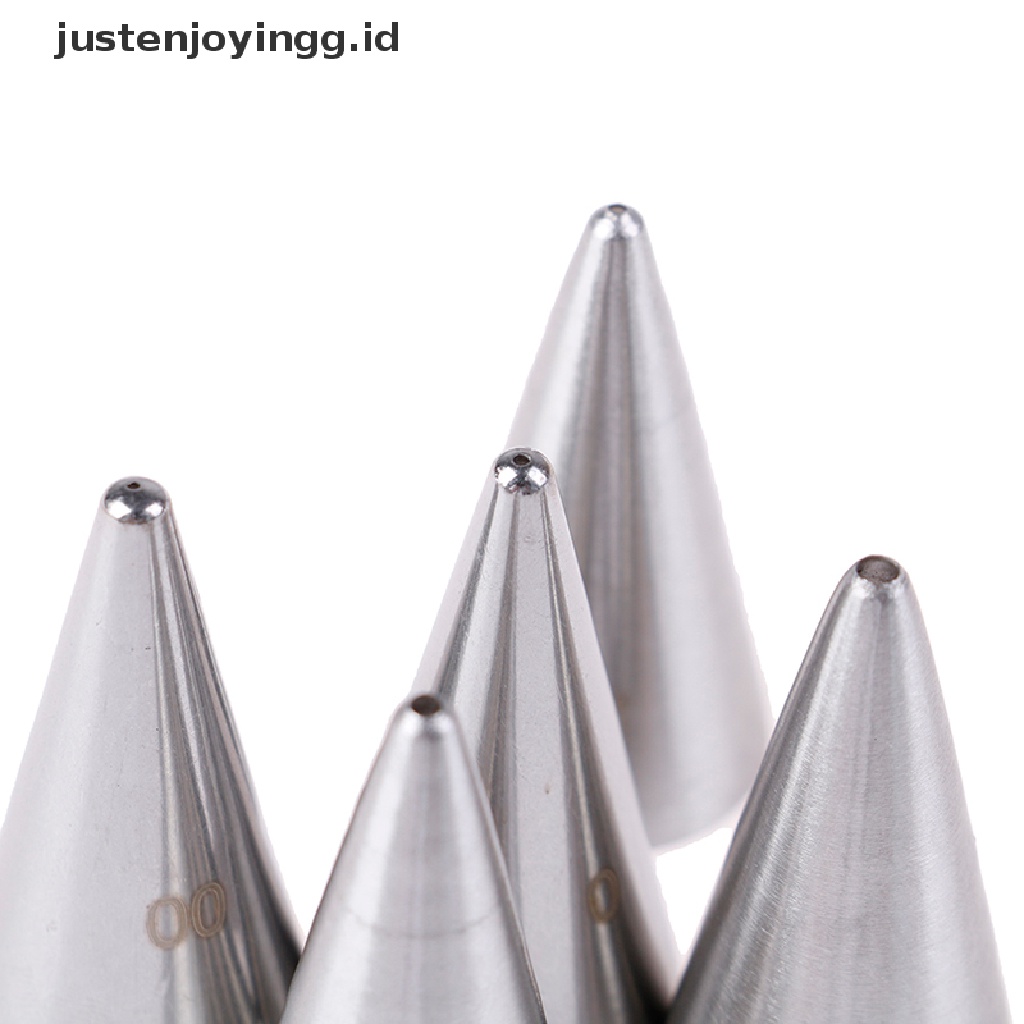 5 Pcs Nozzle Icing Piping Bentuk Bulat Untuk Dekorasi Pastry