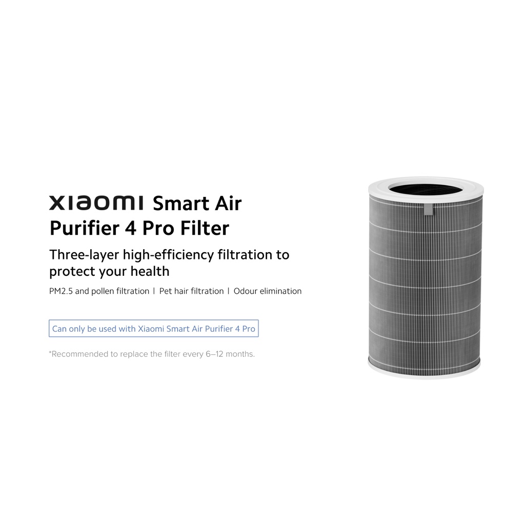 Xiaomi Smart Air Purifier 4 / 4 Lite / 4 Pro Filter - HEPA Filter Xiaomi - Xiaomi HEPA Filter 4 / 4 Lite / 4 Pro - Filter xiaomi air purifier 4 / 4 Lite / 4 Pro