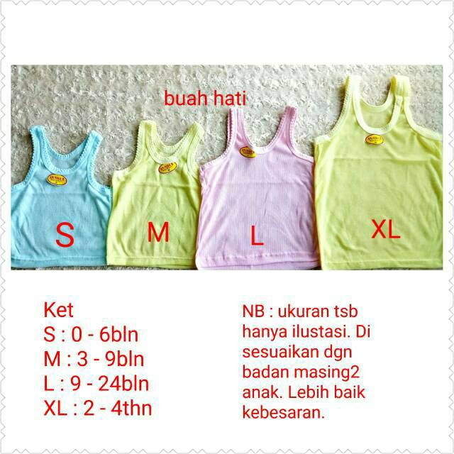 ISI6 KAOS DALEM NEW BORN ANAK MURAH ANNISA/ROSE