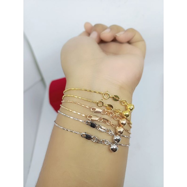 GELANG PERAK ASLI 925 LAPIS EMAS/GELANG BAMBU MINI 1BEL/GELANG ASLI SILVER/GELANG FASHION