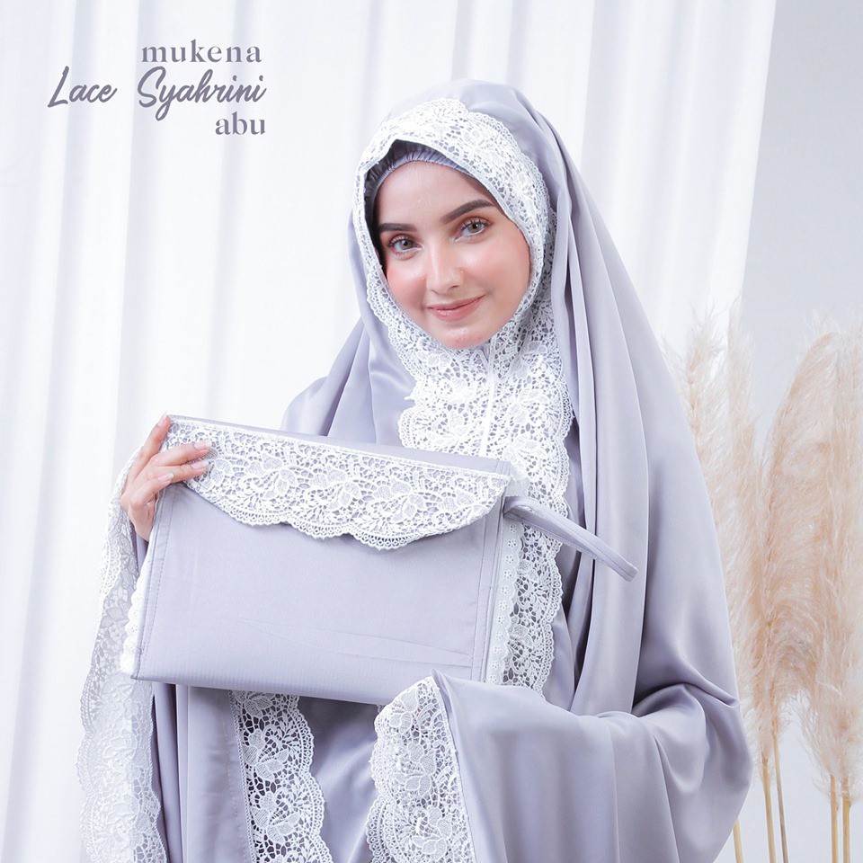 MUKENA JUMBO DEWASA LACE SYAHRINI MUKENA SATIN