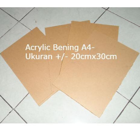 

Acrylic Transparan 2mm A4 - Akrilik Bening Transparant YQ6 Ready Stock
