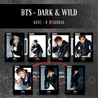 Polaroid Set Bts Dark Wild Signature All Member Shopee Indonesia