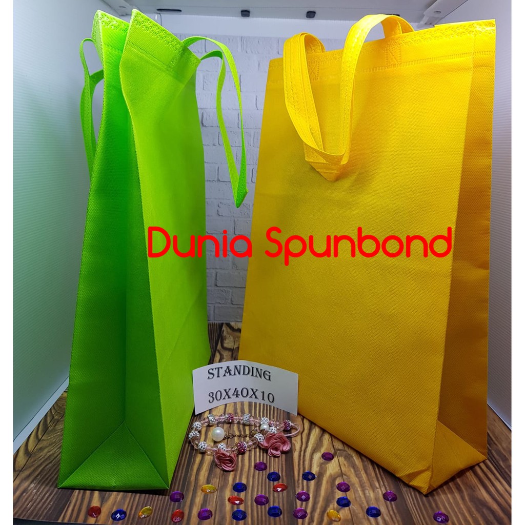 

Standing 30X40X10 Goodie Bag-Tas Kain Spunbond-Tas Furing-Tas Non Woven