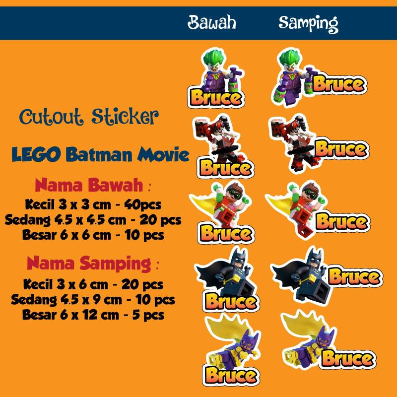 

Label Cut Out Lego Batman Movie Waterproof
