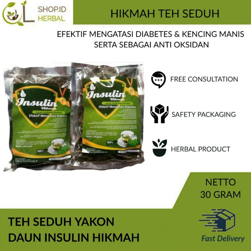 

TEH SEDUH YAKON DAUN INSULIN HIKMAH Untuk Diabetes