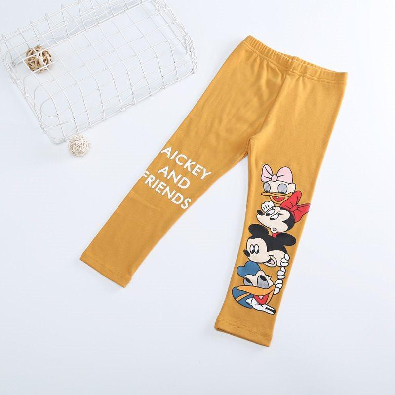 Legging anak perempuan umur 3-7 tahun Motif mickey mouse celana anak cewek imut elastis lembut impor-6