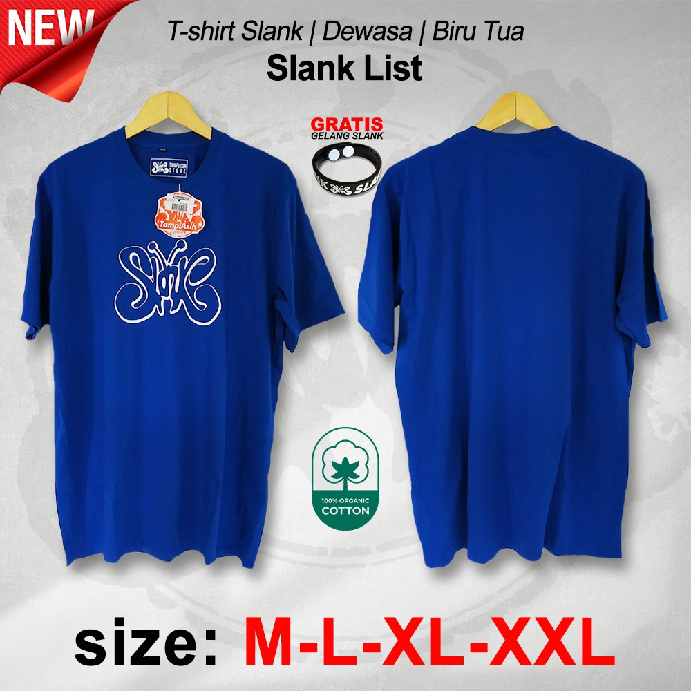 SLANK LIST- LENGAN PENDEK - 100% ORIGINAL MADE IN SLANKERS - BAJU SLANK - KAOS SLANK - TAMPIASIH STO