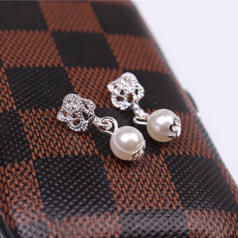 ★ODS★ FA22 Anting Tusuk Mutiara Bunga Fashion Wanita Korea Aksesori