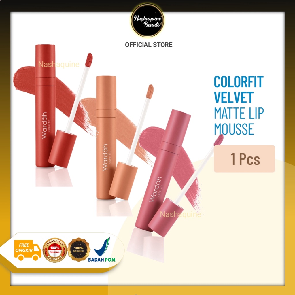 WARDAH Colorfit Velvet Matte Lip Mousse -  Lip Mousse (Lip Cream)