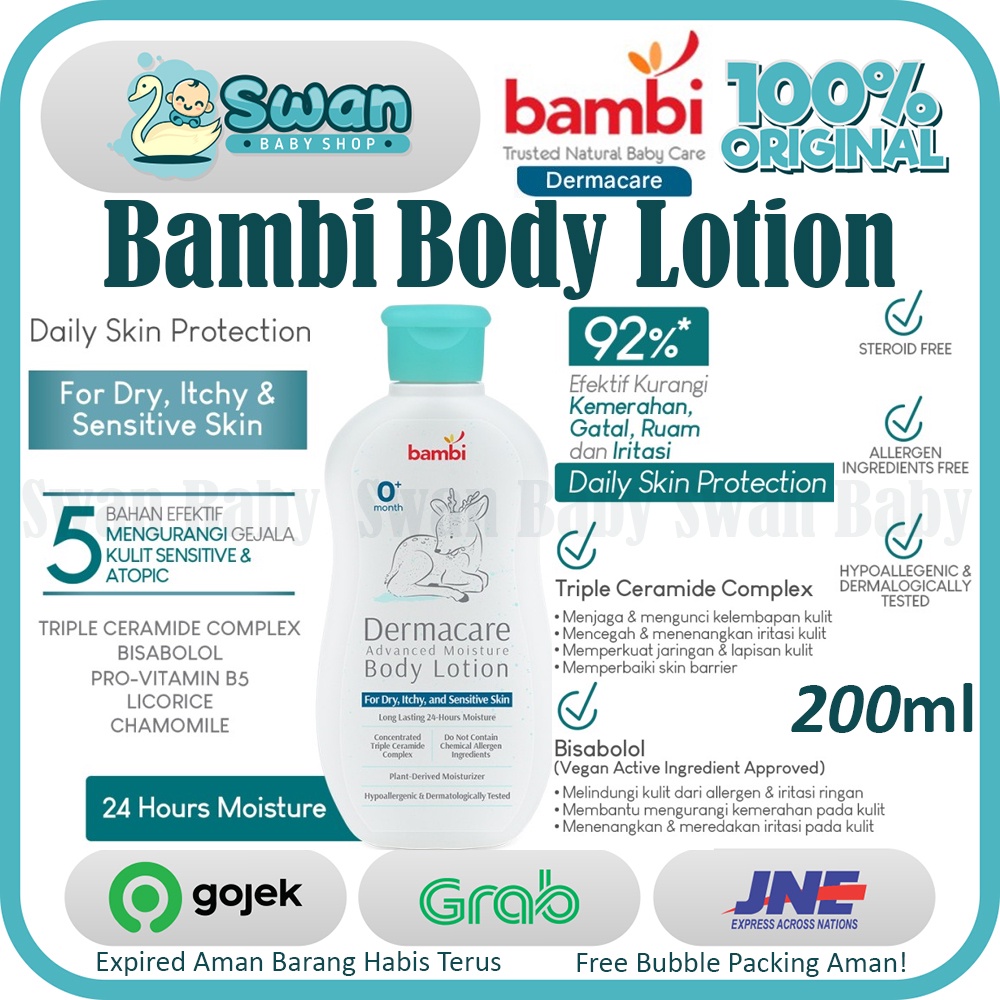 Bambi Baby Dermacare Advanced Moisture Body Lotion 200ml