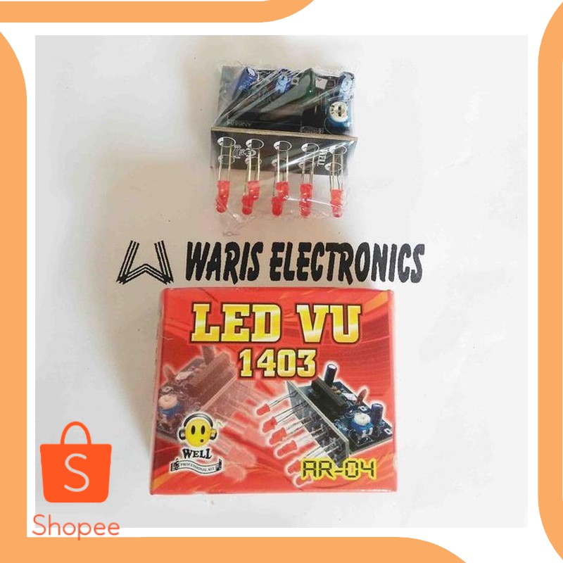 Promo perkakas kit LED VU display view 1403 power ampli 20DEZ Berkualitas