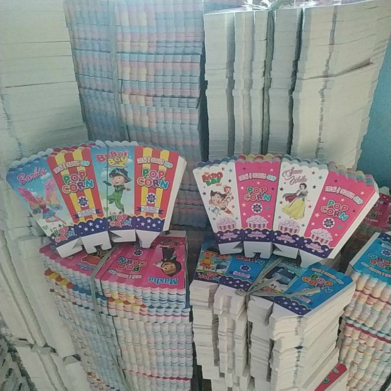 

kertas POPCORN ukuran 12x6 paket 1000lembar