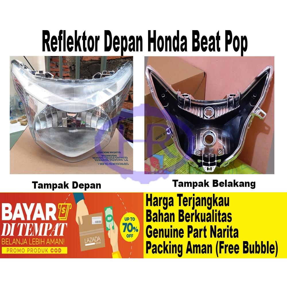 Reflektor Lampu Depan Beat Pop / NARITA - Reflektor lampu depan Honda Beat pop